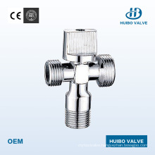 1/2" Inch Three-Way Brass Angle Valve with Ce Certificate
